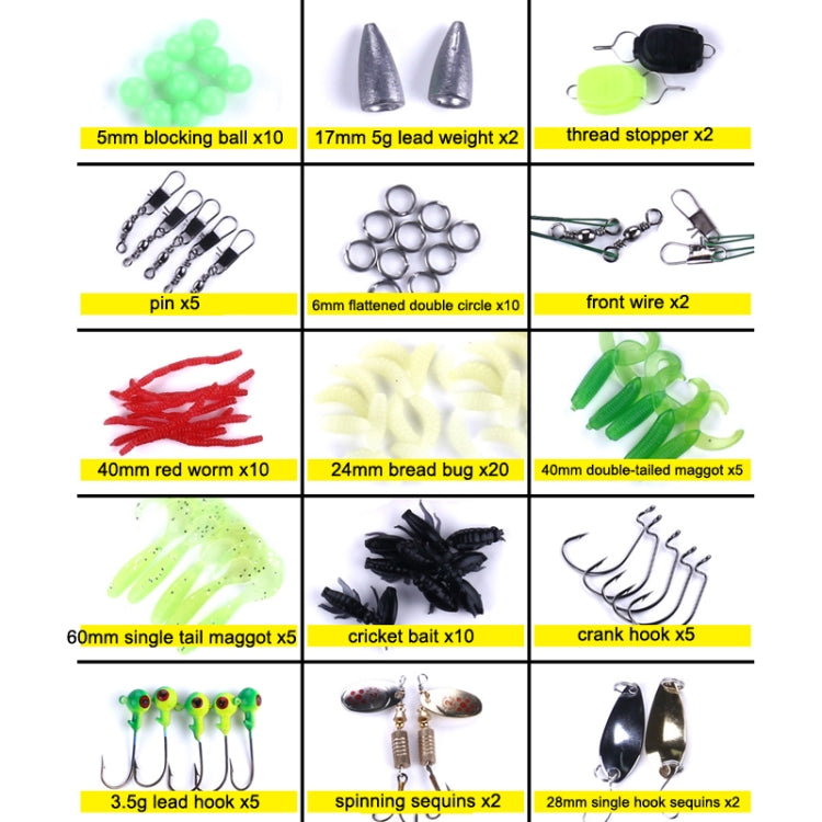 Frendorf | 110 PCS / Box HENGJIA Seebarsch Fake Soft Bait Angelzubehör Süßwasserköder