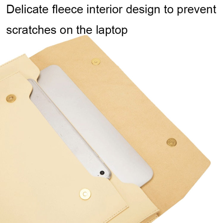 Frendorf | S178 3 In 1 Leder Wasserdichte Laptop Liner Tasche, Größe: 13 Zoll (Avocado Grün)