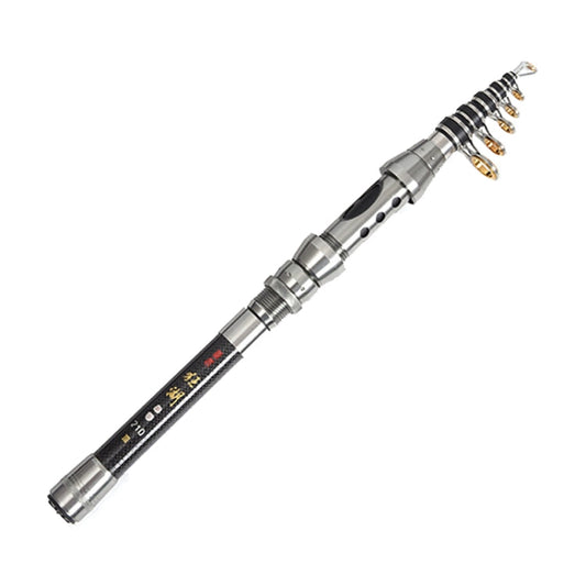 Frendorf | LEO 27593 Carbon Mini Angelrute Schrumpfgriff Wurfstangen, Länge: 2,4m
