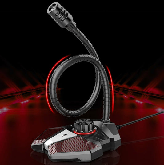 Frendorf | 3.5mm JK omnidirektionales Mikrofon mit eingebauter Soundkarte Flexibles Gaming-Mikrofon