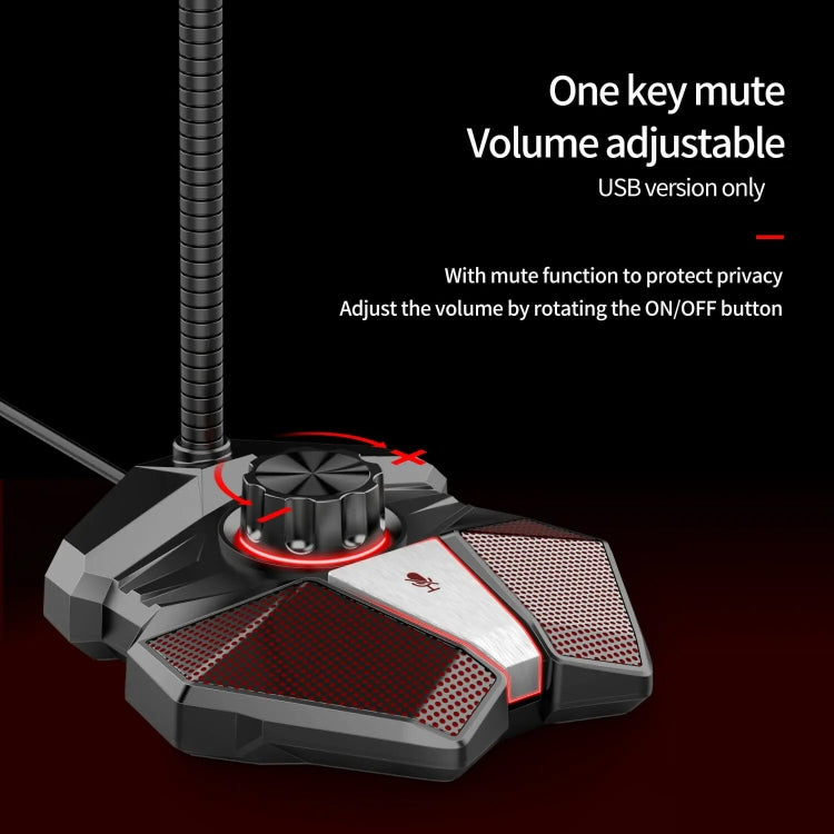 Frendorf | 3.5mm JK omnidirektionales Mikrofon mit eingebauter Soundkarte Flexibles Gaming-Mikrofon