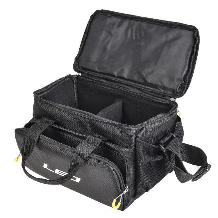 Frendorf | LEO 28048 Verdickung Quadrat Straße Sub Tasche Köder Rad Angelzubehör Tasche (Schwarz)