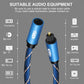 Frendorf | EMK Male To Female SPDIF Paired Digital Optical Audio Verlängerungskabel, Kabellänge: 3m (Blau)