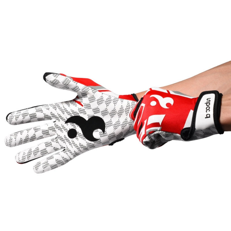 Frendorf | BOODUN C281071G Baseball Rugby Handschuhe Fitness Sport Anti-Rutsch Outdoor Wanderschuhe (Rot M)