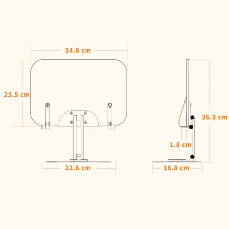 Frendorf | R03 Lese Bücherregal Desktop 360-Grad-Drehung Multifunktions Höhenverstellbare Tablet Halterung