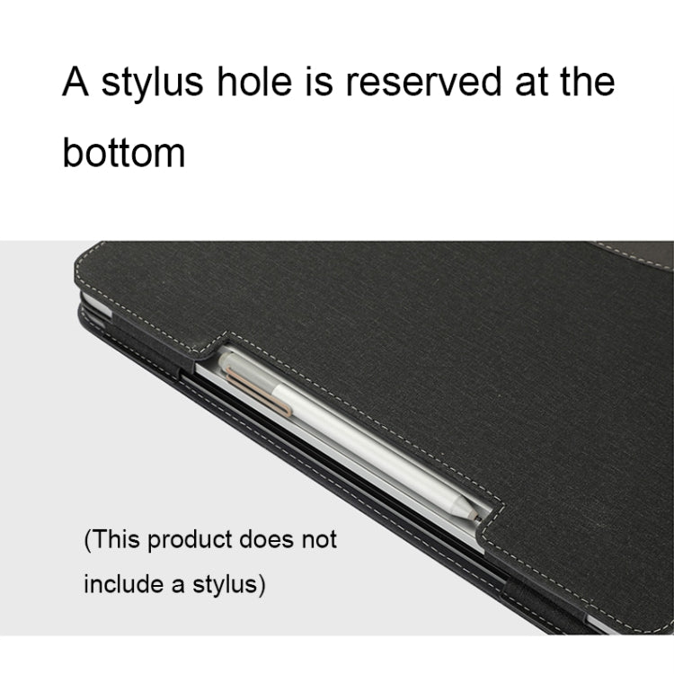 Frendorf | Leder All-in-One Anti-Drop Schutzhülle für Microsoft Surface Laptop Studio (Baumwollstofftextur - Hellgrau)
