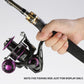 Frendorf | Metall-Spinnrad Langstrecken-Fischdrahtrolle, Stil: KD PRO1000 (Metall-Kugelgriff)