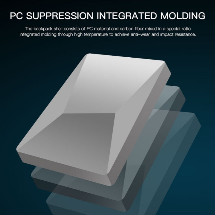 Frendorf | Bopai 61-93318A Hartschalen wasserdichte erweiterbare Rucksack mit USB-Ladeanschluss, Spec: Passwort (Schwarz)