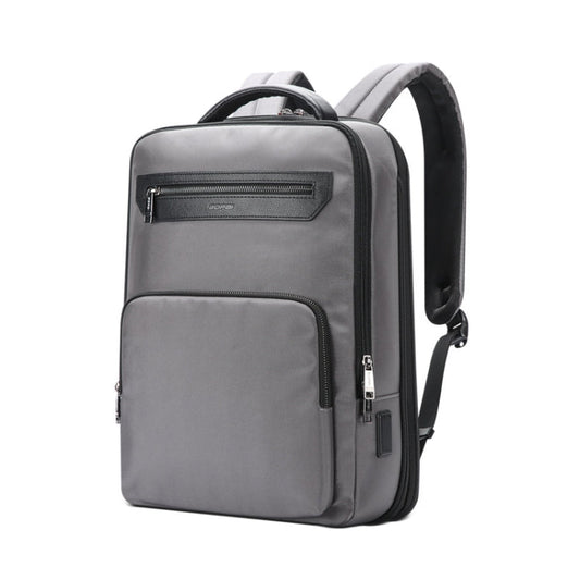 Frendorf | Bopai 61-121518 Multi-Kompartiment Wasserfest Expandierbarer Rucksack mit USB-Ladeanschluss (Dunkelgrau)