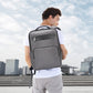 Frendorf | Bopai 61-121518 Multi-Kompartiment Wasserfest Expandierbarer Rucksack mit USB-Ladeanschluss (Dunkelgrau)