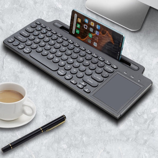 Frendorf | 2.4G Bluetooth Wireless-Tastatur mit Kartensteckplatz-Halterung mit Touchpad