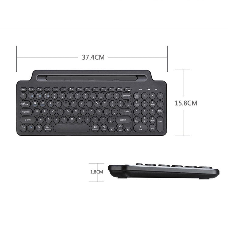 Frendorf | 2.4G Bluetooth Wireless-Tastatur mit Kartensteckplatz-Halterung mit Touchpad