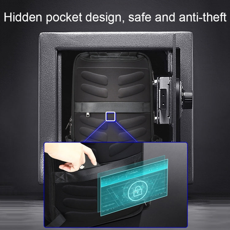 Frendorf | Bopai 61-120621A Outdoor Wasserdichter Laptop-Rucksack mit USB-Ladeanschluss, Spezifikation: Erweiterungsversion