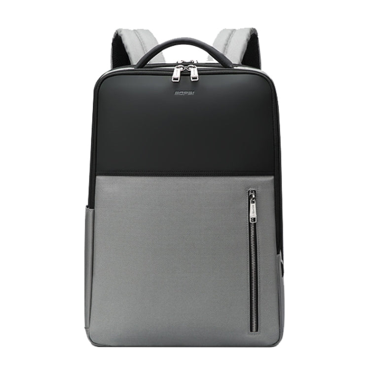 Frendorf | Bopai 61-68118 Multifunktionaler Verschleißfester Diebstahlschutz Laptop Rucksack mit USB Ladeanschluss (Silber Grau)