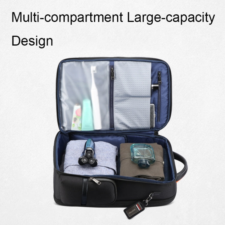 Frendorf | Bopai 61-86611 Multifunktionale Verschleißfeste Diebstahlsichere Laptop-Rucksack mit USB-Ladeanschluss (Schwarz)
