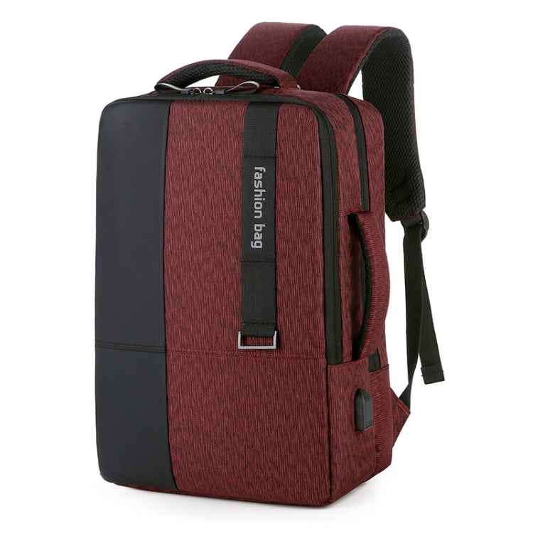 Frendorf | 140 Großraum Geschäftsreisetasche für Laptops mit USB-Ladeanschluss (Rot)