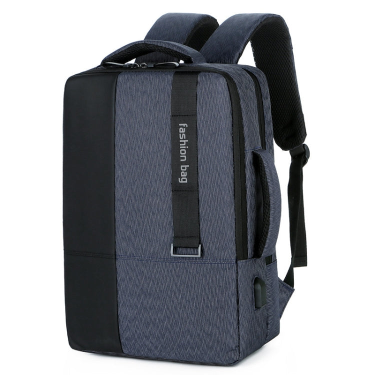 Frendorf | 140 Großraum-Business-Commute-Laptop-Rucksack mit USB-Ladeanschluss (Blau)