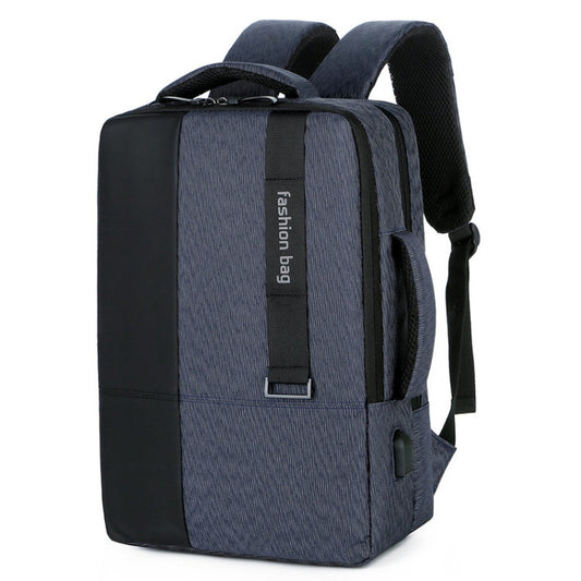 Frendorf | 140 Großraum-Business-Commute-Laptop-Rucksack mit USB-Ladeanschluss (Blau)