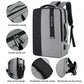 Frendorf | 140 Großraum-Business-Commute-Laptop-Rucksack mit USB-Ladeanschluss (Grau)