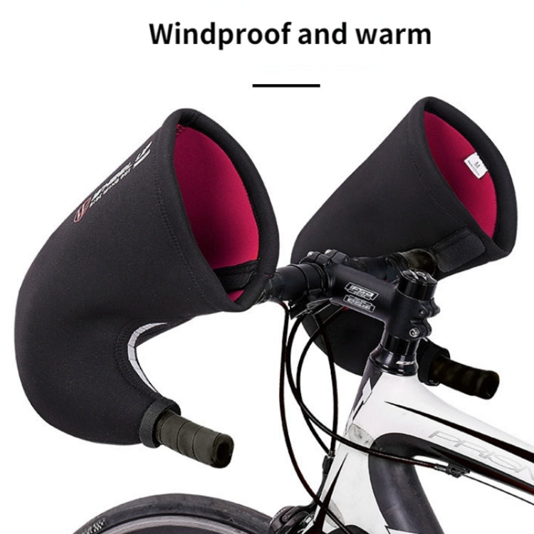 Frendorf | WHEEL UP Winter Fahrrad Lenkerhandschuhe Fahrrad Lenker Thermo-Fäustlinge, Stil: Rennrad Reflektierend