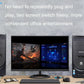 Frendorf | FJGEAR FJ-201UK 2 In 1 Out KVM Switcher Mit Desktop Controller Mit Kabel (Schwarz)