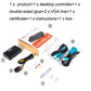 Frendorf | FJGEAR FJ-201UK 2 In 1 Out KVM Switcher Mit Desktop Controller Mit Kabel (Schwarz)