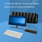 Frendorf | FJGEAR FJ-810UK 8 In 1 Out Computer Host VGA Zu KVM Switcher Mit Desktop Switch, EU Stecker (Schwarz)