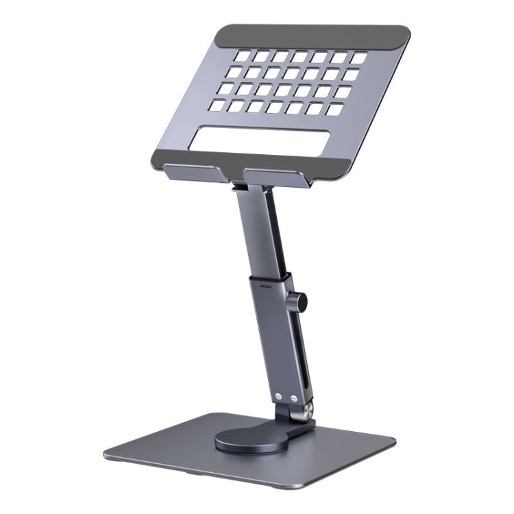 Frendorf | JUNDNE H06 Desktop Faltbarer Handyhalter Tragbarer Teleskop Rotierender Tablet-Ständer (Dunkelgrau)