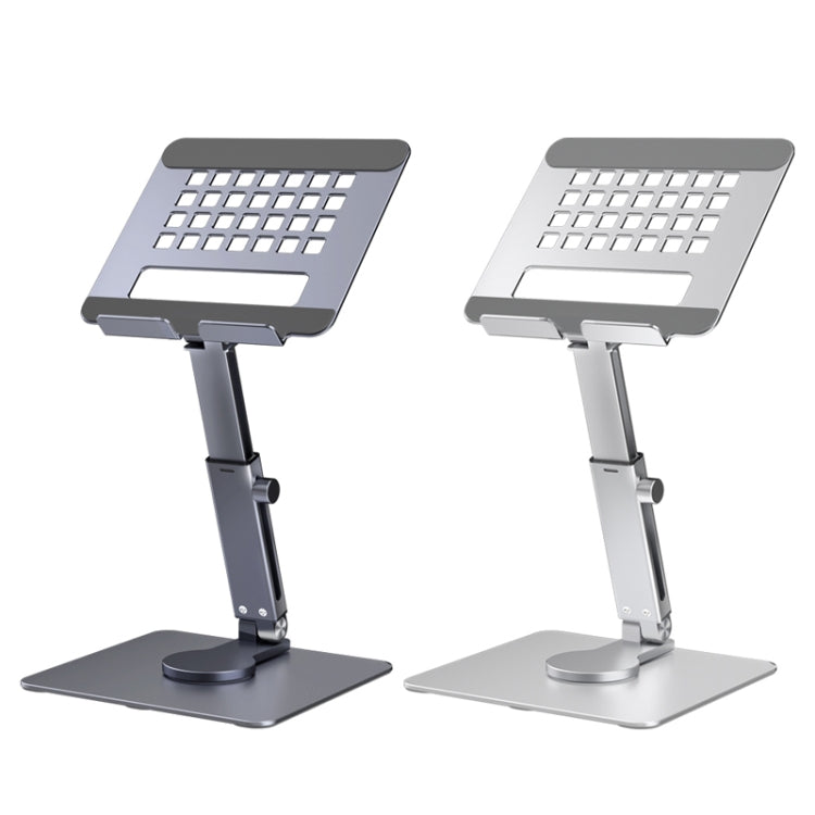 Frendorf | JUNDNE H06 Desktop Faltbarer Handyhalter Tragbarer Teleskop Rotierender Tablet-Ständer (Dunkelgrau)