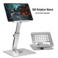 Frendorf | JUNDNE H06 Desktop Faltbarer Handyhalter Tragbarer Teleskop Rotierender Tablet-Ständer (Dunkelgrau)