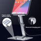 Frendorf | JUNDNE H06 Desktop Faltbarer Handyhalter Tragbarer Teleskop Rotierender Tablet-Ständer (Dunkelgrau)