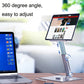Frendorf | JUNDNE H06 Desktop Faltbarer Handyhalter Tragbarer Teleskop Rotierender Tablet-Ständer (Dunkelgrau)