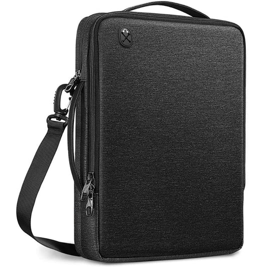 Frendorf | 13.3-14 Zoll Tragbare Laotop Tasche Wasserdicht Multifunktionale Schulter Umhängetasche (Schwarz)