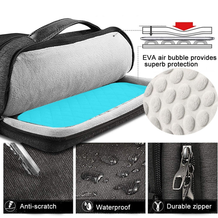 Frendorf | 13.3-14 Zoll Tragbare Laotop Tasche Wasserdicht Multifunktionale Schulter Umhängetasche (Schwarz)