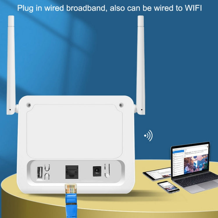 Frendorf | VR312 4G LTE Router 4G CPE FDD/TDD Karte Mobiler Router MOD Malay Version EU Stecker (Weiß)