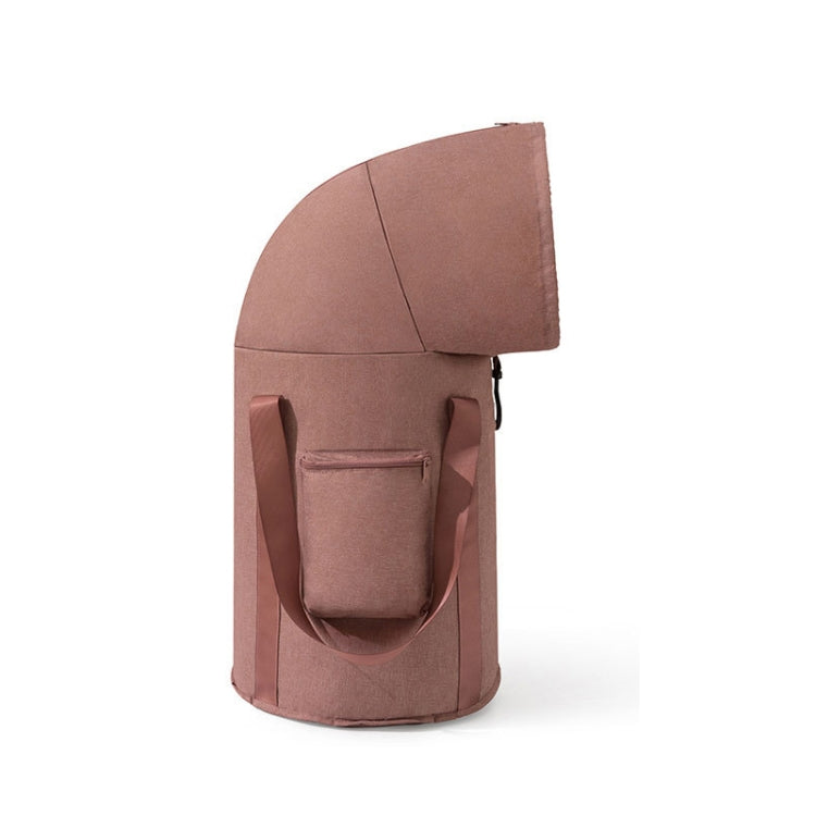 Frendorf | Faltbarer Fußbad-Eimer Knie-Fußbad tragbare Badtasche für Reisen Camping (Grau Pink)