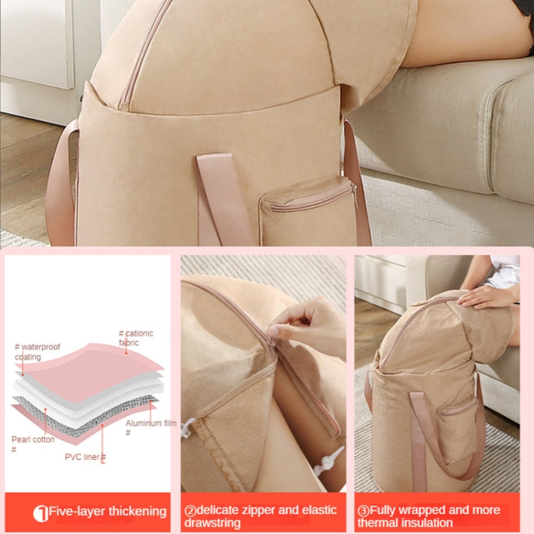Frendorf | Faltbarer Fußbad-Eimer Knie-Fußbad tragbare Badtasche für Reisen Camping (Grau Pink)