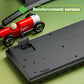 Frendorf | Dark Alien DK100 87 Tasten Hot Plug-In Leuchtende Gaming Kabelgebundene Mechanische Tastatur, Kabellänge: 1,3m (Weiß Pink)