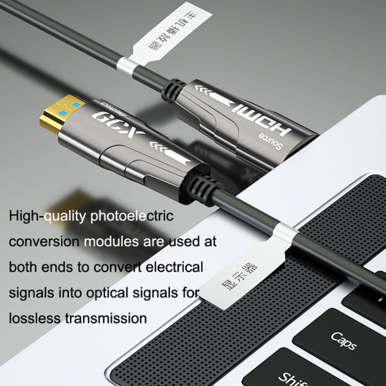 Frendorf | HDMI 2.0 Stecker zu HDMI 2.0 Stecker 4K HD aktives optisches Kabel, Kabellänge: 40m