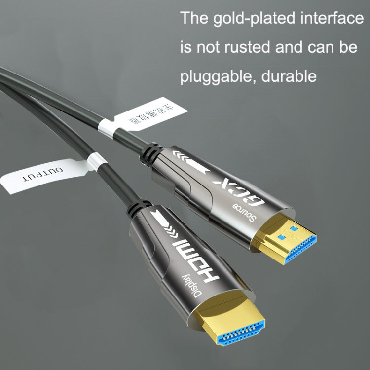 Frendorf | HDMI 2.0 Stecker zu HDMI 2.0 Stecker 4K HD Aktives Optisches Kabel, Kabellänge: 80m