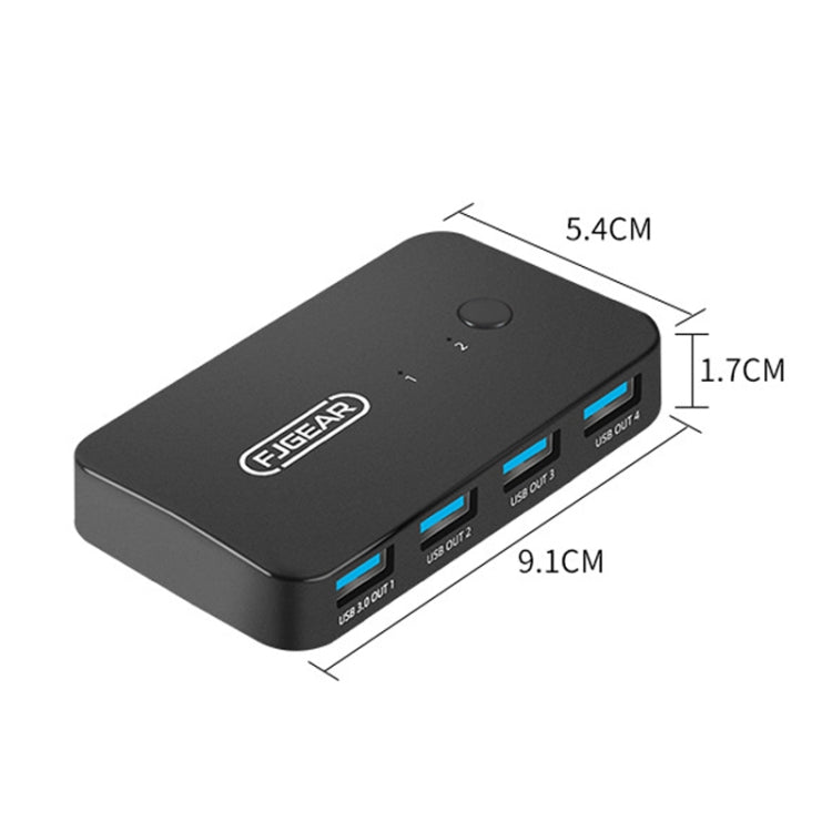 Frendorf | FJGEAR2 FJ-U302 3 In 2 Out USB Shared Shared Switch Expander Mit Desktop Controller Kabel