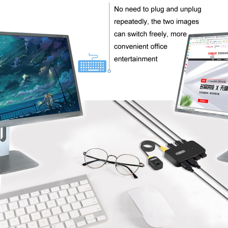 Frendorf | FJGEAR2 FJ-U302 3 In 2 Out USB Shared Shared Switch Expander Mit Desktop Controller Kabel