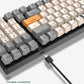 Frendorf | ZIYOU LANG K3 100 Tasten Spiel Glühende Verdrahtete Mechanische Tastatur, Kabel Länge: 1,5m, Stil: Bienenversion Rote Achse