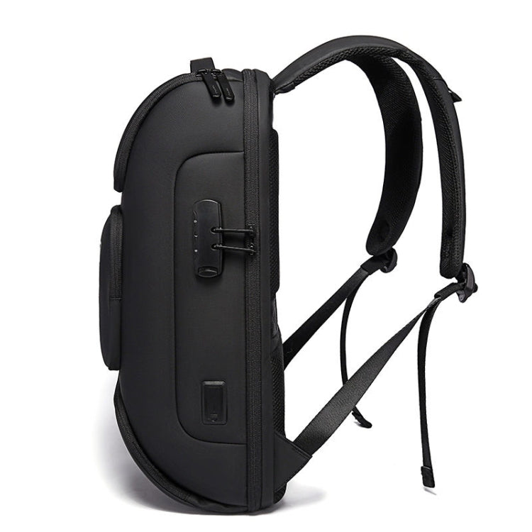 Frendorf | BANGE BG-7216plus Diebstahlschutz Wasserdicht Reisen Herren Rucksack 15,6 Zoll Laptop Tasche (Schwarz)