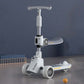 Frendorf | MIJIAQI 01 3 In 1 Multifunktionaler Faltbarer Kinderroller mit Musik und Lichtern, Spezifikation: Weißer Sitz