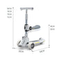 Frendorf | MIJIAQI 01 3 In 1 Multifunktionaler Faltbarer Kinderroller mit Musik und Lichtern, Spec: Graue Sitzfläche