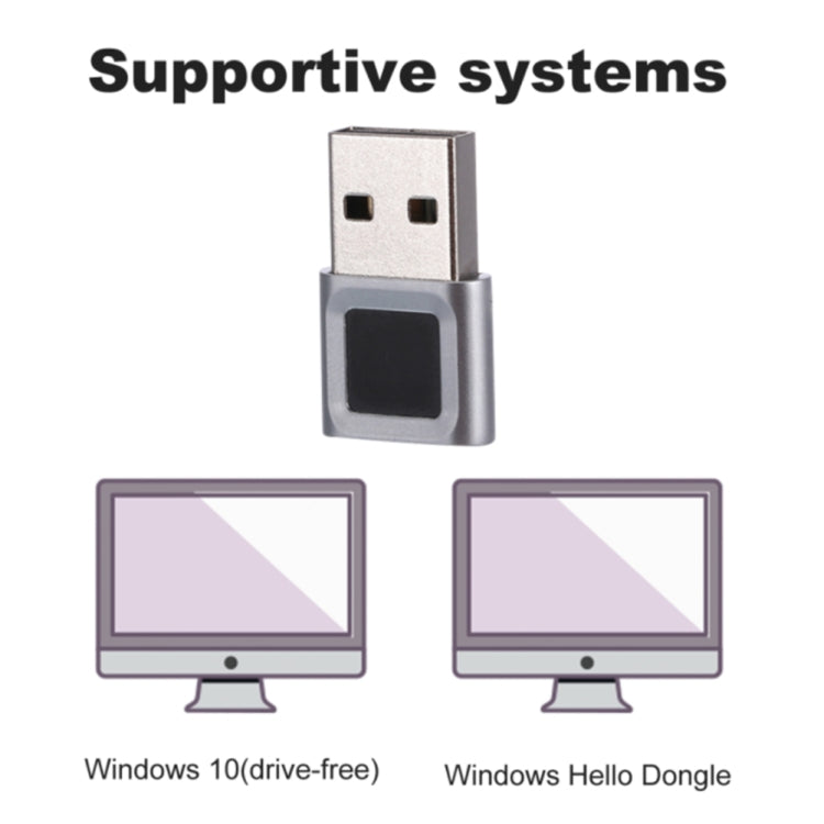 Frendorf | TRU8 Mini-USB-Fingerabdrucklesermodul für Windows 11 / 10 Halo Dongle