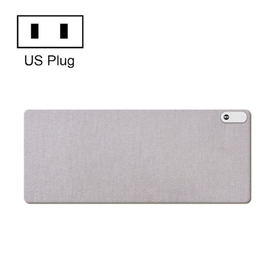 Frendorf | 150W  80x33cm beheizte Mauspad mit digitaler Anzeige einstellbarer Handwärmer Schreibtischunterlage 110V US-Stecker Grau