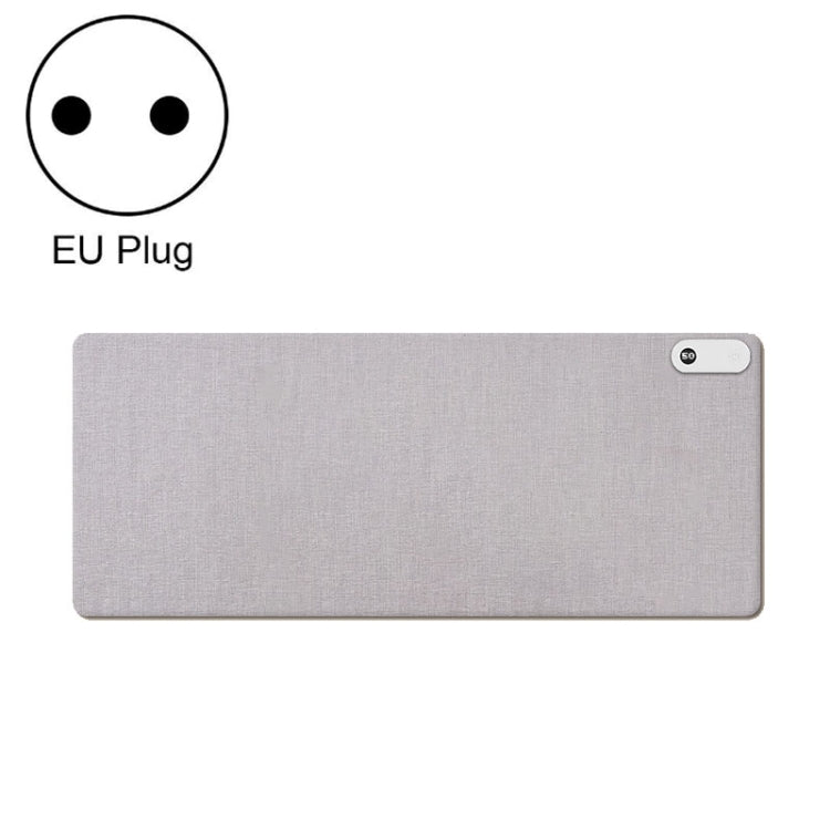 Frendorf | 150W  80x33cm Heizbare Mauspad Digitalanzeige Verstellbare Handwärmer Schreibtischpad 220V EU-Stecker Grau