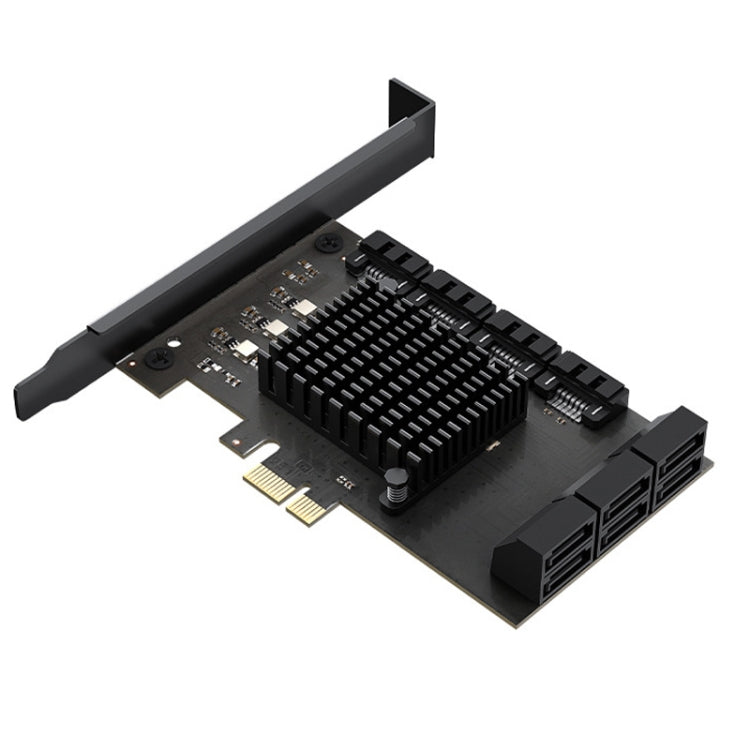 Frendorf | PCIE X1 zu 10 Ports SATA3.0 Rotary Card Computer Desktop Solid State Festplatte